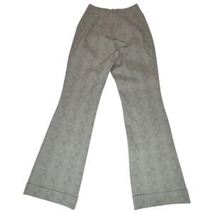 Finley Plaid Cuffed Flare Dress Pants Size 4